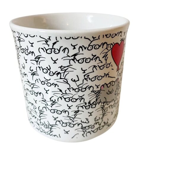 Vintage Sandra Boynton Coffee Mug Cup "Your One in a Million" Red Heart Balloon - Picture 4 of 8